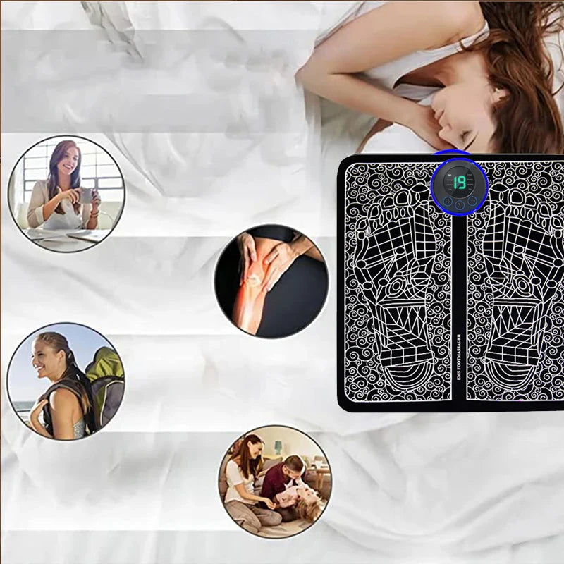 Golden Deal Peaks™ Electric Foot Massager Pad — Muscle Relaxation & Fitness Recovery - Golden Deal Peaks