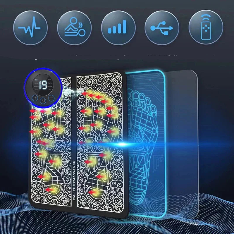 Golden Deal Peaks™ Electric Foot Massager Pad — Muscle Relaxation & Fitness Recovery - Golden Deal Peaks