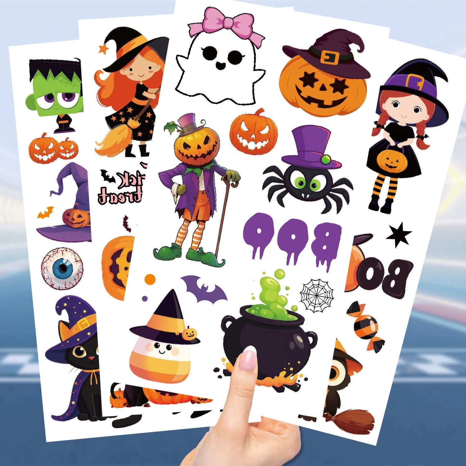 Golden Deal Peaks™ Kids’ Halloween Temporary Tattoos (10 Sheets) - Golden Deal Peaks