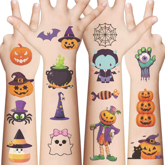 Golden Deal Peaks™ Kids’ Halloween Temporary Tattoos (10 Sheets) - Golden Deal Peaks