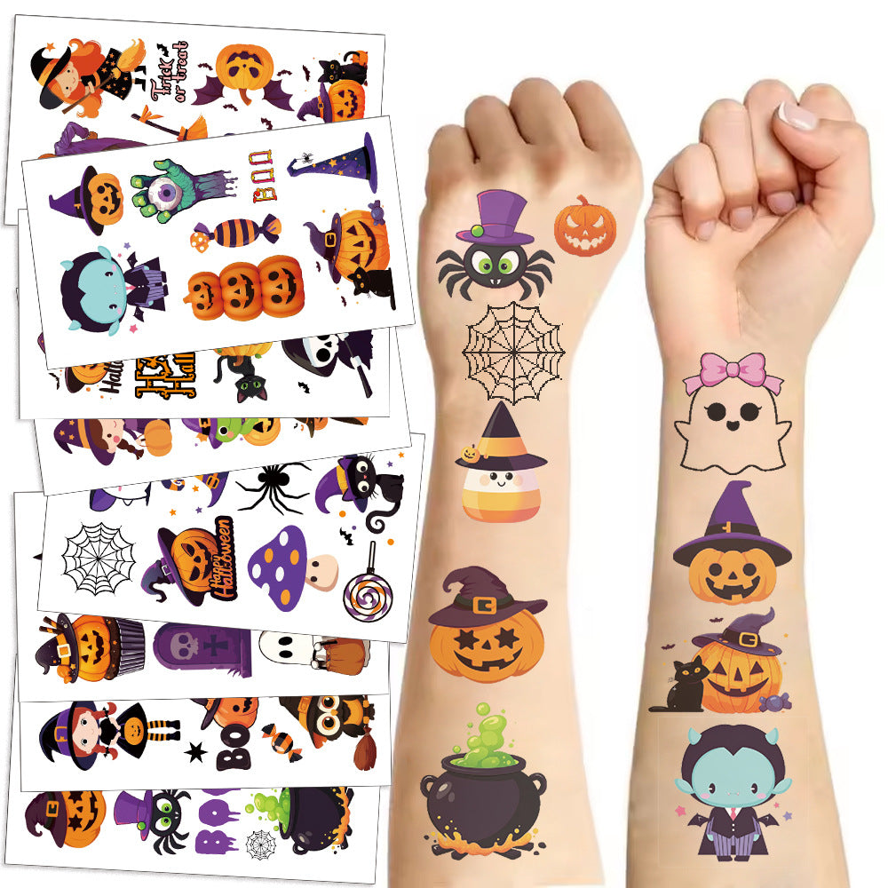 Golden Deal Peaks™ Kids’ Halloween Temporary Tattoos (10 Sheets)