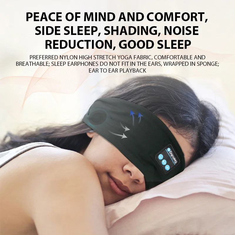Golden Deal Peaks™ Bluetooth Headband Headphones — Sports / Sleeping Music Eye Mask - Golden Deal Peaks