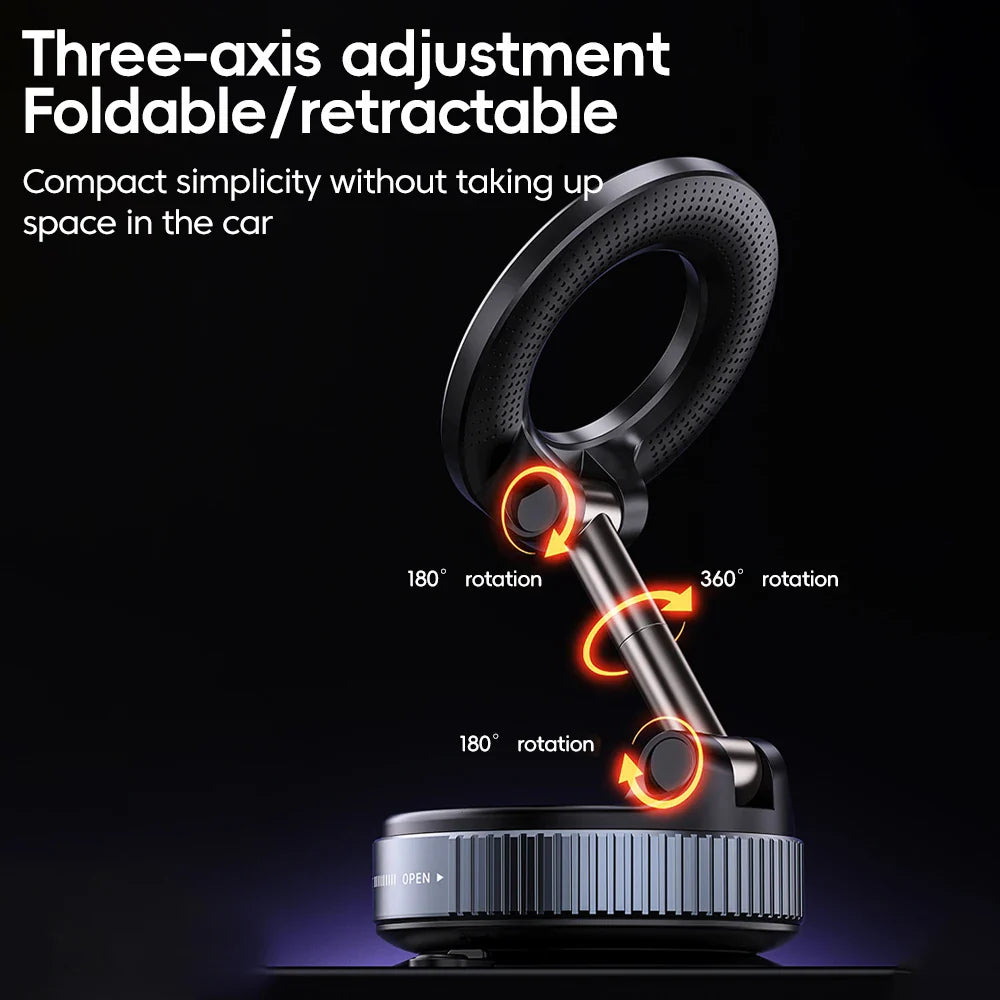 Golden Deal Peaks™ Magnetic 360° Car Holder — Suction Mount for Dash & Windshield - Golden Deal Peaks