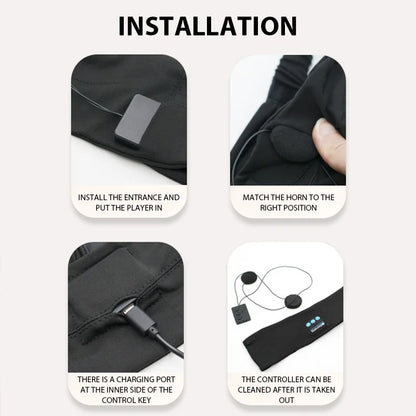 Golden Deal Peaks™ Bluetooth Headband Headphones — Sports / Sleeping Music Eye Mask - Golden Deal Peaks